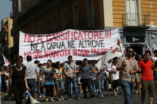 I No Gas invadono Capua e ribadiscono la loro netta contrarietà al progetto del sindaco Antropoli