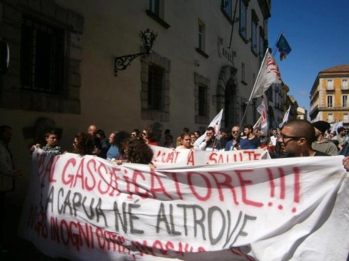 Gassificatore: il centrosinistra e i gruppi ambientalisti capuani presentano opposizione all’esproprio del terreno