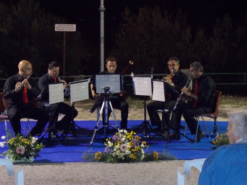 Il quintetto Nova Polis Ensemble incanta il pubblico nel suggestivo scenario della collina di San Pasquale