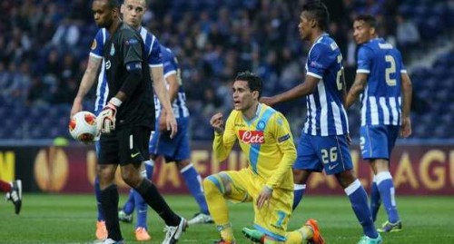 Porto Napoli 1 a 0. Martinez condanna alla sconfitta gli azzurri, apparsi troppo rinunciatari in trasferta