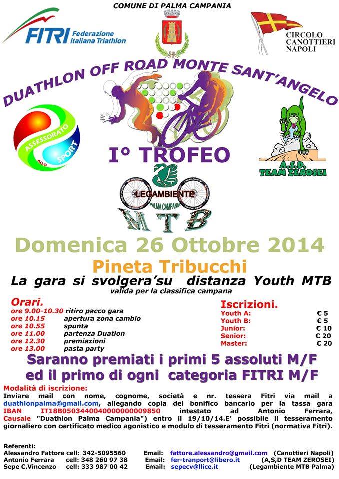 Duathlon Off Road Monte Sant’Angelo del 26 ottobre: presentato il percorso della prima edizione