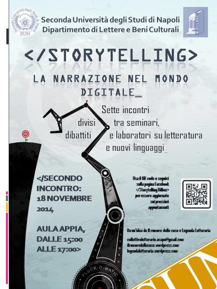 Secondo incontro Storytelling: la narrazione nel mondo digitale