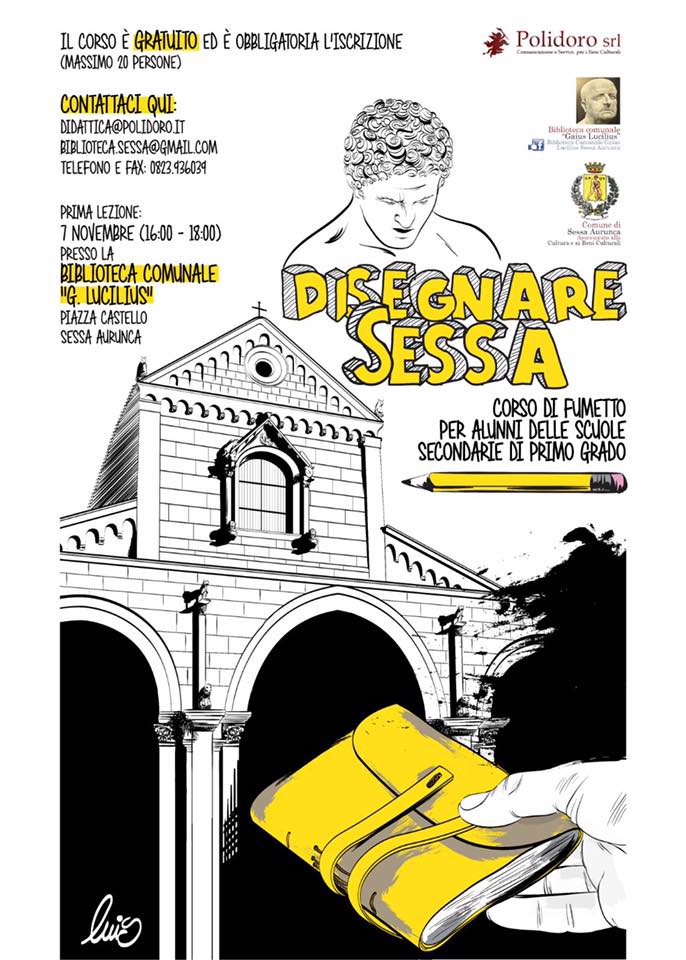 ‘Disegnare Sessa’: l’arte del fumetto per raccontare dei Beni Culturali di Sessa, Parte la sfida della Biblioteca comunale ‘Gaius Lucilius’