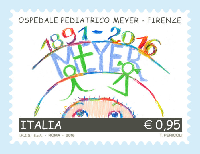 Un francobollo dedicato all’Ospedale Pediatrico Meyer in Firenze in una serie speciale