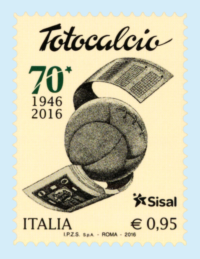Il Ministero emette un francobollo appartenente alla serie tematica “lo Sport” dedicato al Totocalcio