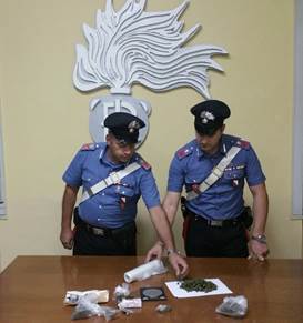 Spaccio di droga in città con l’approvvigionamento nella “base” di Castel Volturno, arrestato dai Carabinieri