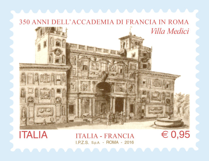 Domani il Ministero emetterà due francobolli celebrativi dell’Accademia di Francia