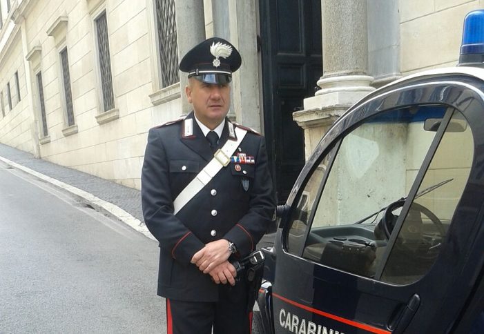 Il Presidente Mattarella nomina cavaliere il brigadiere Porfidia dell’Arma dei Carabinieri