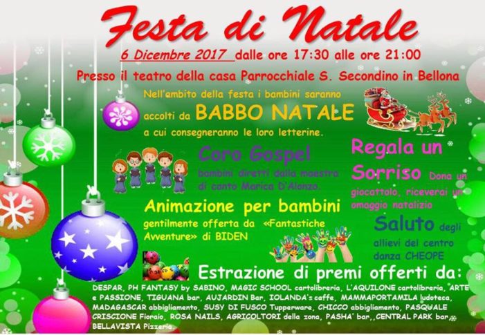 L’Iac “Dante Alighieri” organizza la festa di Natale nel teatro della casa parrocchiale