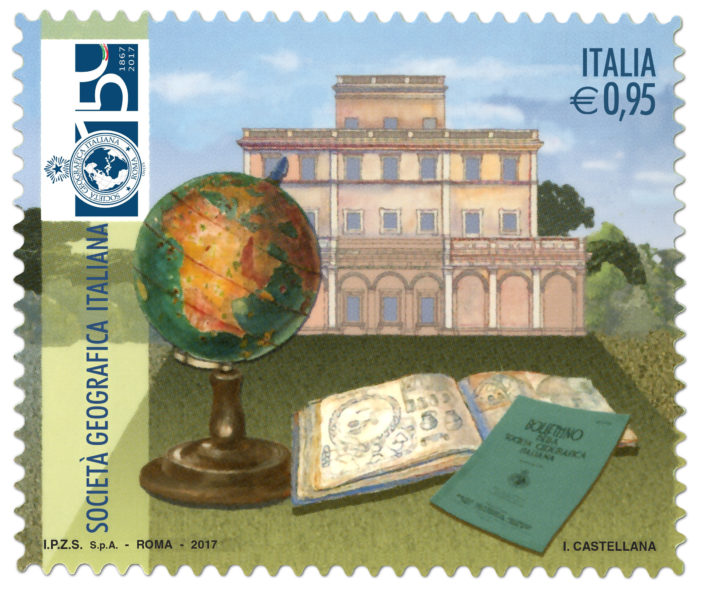 Il Ministero emetterà un francobollo celebrativo della Società Geografica Italiana per i 150 della fondazione