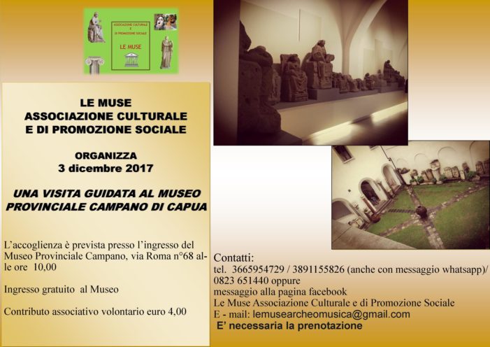 Le Muse propone una visita al Museo Provinciale Campano domenica 3 dicembre