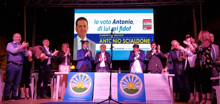 Il video del comizio elettorale della lista “Io ho il coraggio di cambiare” con Antonio Scialdone “Sindaco”.