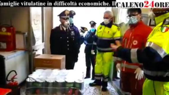 Covid19, anche i carabinieri della stazione di Vitulazio donano generi alimentari per le famiglie in difficoltà