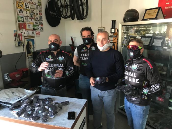 Federal Team Bike ai tempi del Coronavirus: ricevute le mascherine da Sixstop Italia
